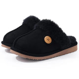 Women and Girls Fluffy Fur Slippers Winter Warm Indoor House Shoes Unisex Fashion with Padded Soft Non-Slip Soles