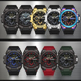 Top Luxury Men's Waterproof Sport Watch – Digital Chronograph Quartz Wristwatch with Date Display