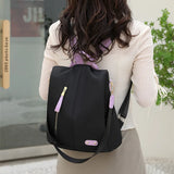 Chic Black Anti-Theft Backpack for Women: Fashionably Simple and Ideal for Casual Travel, Perfectly Waterproof for On-the-Go Adventures