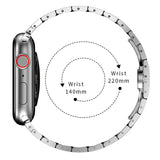 Stainless Steel Luxury Strap for Apple Watch Series 8, 7, SE, and More