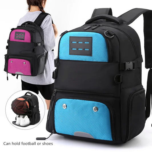 Basketball Backpack for Middle and High School - Soccer Shoe Bag for Teenage Boys - Football Ball Bag for Students - Large School Shoe Bag