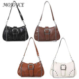 Fashionable Shoulder Bag: Cool Crescent Style, High-Quality with Chain Ornament