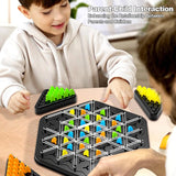 Educational Chain Triangle Chess Game – Triggle Rubber Band Interactive Battle Set – Great Gift for Family Parties