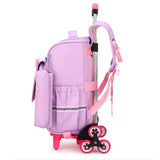 Children's Wheel Backpack for Elementary School Boys - Rolling Backpack that Climbs Stairs - Removable Trolley Schoolbag