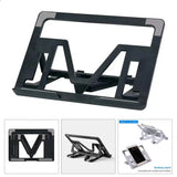 Folding Tablet Holder for Desk - Adjustable Universal Laptop Stand with Cooling Rack and Notebook Bracket Holder