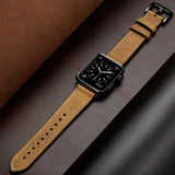 Hybrid Silicone and Leather Watchband: Compatible with Apple Watch Series 8, 7, 6, SE, 5, 4, 3, 2, and 1