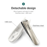 MR.GREEN Nail Clippers with Anti-Splash Feature: Stainless Steel Fingernail Cutter, Detachable Design for Manicure Trimming