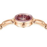 Stylish Women's Alloy Bracelet Watches - Waterproof Dress Watch for Ladies, Rose Gold Quartz Wristwatch for Casual and Dress Occasions