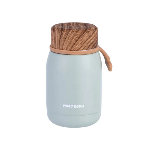 220ml Mini Stainless Steel 304 Thermal Flask with Wood Lid – Fashionable Portable Pocket-Sized Coffee and Tea Water Bottle Tumbler