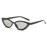 Vintage Black Cat Eye Sunglasses for Women: Mirror Finish with Small Frame, Ideal Shades for Females