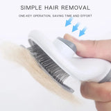 Pet Hair Remover Brush with Self-Cleaning Feature: Grooming Tool for Dogs and Cats, Including Dematting Comb and Accessories