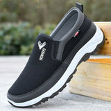 Men's Canvas Sneakers with Soft Soles, Casual and Breathable, Comfortable Slip-on Oxford Cloth Shoes