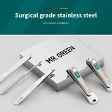 MR.GREEN Portable Stainless Steel Manicure Kit:  Nail Clippers Travel Tools Set, Presented in a Gift Box for Friends or Family