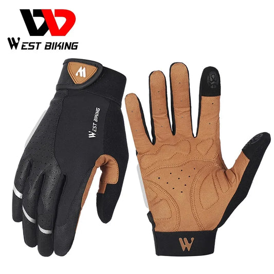 Breathable Full Finger Cycling Gloves: Ideal for MTB, Gym, and Motorcycle Use in Spring and Autumn