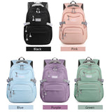 Youth School Backpack for Girls: Simple Solid Color Backpack, Ideal for Teenagers and Women, Suitable for School and Everyday Use