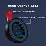 Lenovo HD200 Wireless Headphones: Over-ear Foldable Design with Noise Cancellation, HIFI Stereo, Ideal for Gaming