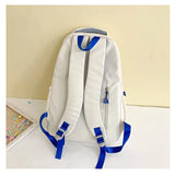 Ultra-Light White Backpack for Women: Casual and Simple Design, Perfect for Travel, Sports, and Carrying Notebooks