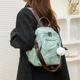 Retro Leather Backpack for Women: Fashionable and Casual, Ideal for Girls' Small Travel Needs or as a Vintage Mini Schoolbag