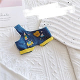 Labubu Doll Clothes Set – 17cm Plush Doll Outfit with Overalls, Dress & Hairpin for Cute Styling and Fashion Accessories Gift
