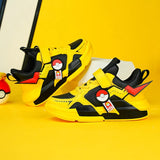 Pokemon Kids Fashion Sneakers: Classic Children's Walking Shoes for Boys and Girls with Leather, Ideal for Casual Outdoor Wear