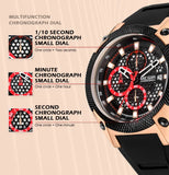 MEGIR Military Sports Watch: Fashionable Luxury for Men, Waterproof Silicone