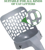 Cat Litter Scoop with Refill Bag: Ideal for Pet Waste Filtering, Easy Garbage Collection, and Self-Cleaning Cat Litter Box Maintenance