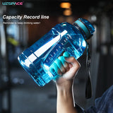 Large Capacity Sports Water Bottles with Straw: Available in 1.6L or 2.3L, BPA-Free, Portable and Leakproof, Ideal for Outdoor Fitness and Gym,