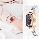 Square Fashion Women's Watch with Waterproof JAP Quartz Movement, Luxury Stainless Steel Strap - Elegant Ladies' Wristwatch