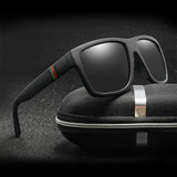 Unisex Polarized Square Sunglasses: Vintage Style from a Renowned Brand, Suitable for Women and Men