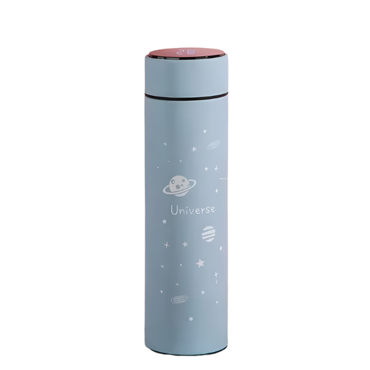 Intelligent Stainless Steel Thermos Mug - Temperature Display, Starry Sky Design, Food-Grade Tea Bottle