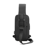 Waterproof Men's Crossbody Chest Bag: USB Shoulder Sling Pack