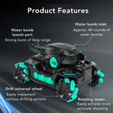 RC Water Bomb Tank Toy: 2.4G Radio Control, 4WD Crawler, Water Bomb War Tank, Gesture-Controlled, Multiplayer