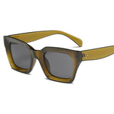 Luxury Square Women's Sunglasses - Vintage Oversized Design with Big Frame in Black, UV400 Shades