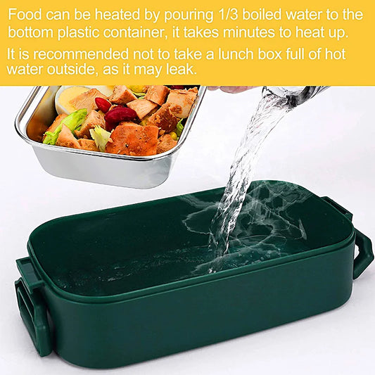 Leakproof Stainless Steel Bento Box for Adults and Kids – Portable Japanese Lunch Container for Food Storage