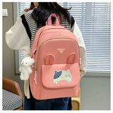 Set of 6 Cute Schoolbags for Girls: Perfect for Primary and Junior School Students, Large Capacity Backpacks with Bookbag and Pencil Bag