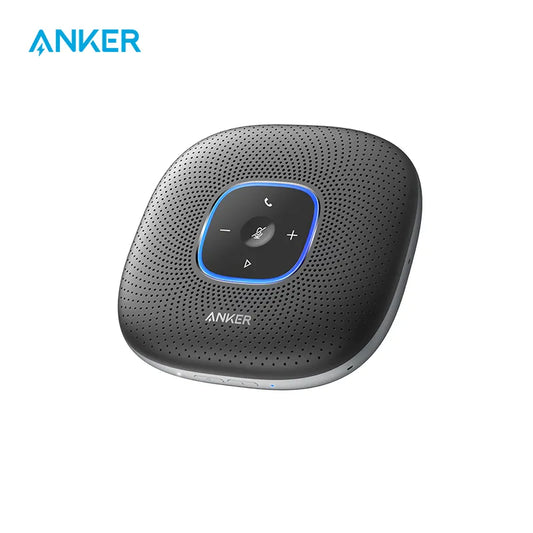 Anker PowerConf Bluetooth Speakerphone: 6 Microphones, Improved Voice Capture, 24-Hour Call Duration