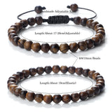 Vintage Wooden Beads Bracelet – 6/8/10mm Handmade Black Rosewood for Prayer & Meditation | Men's & Women's Yoga Pulsera Jewelry