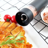 Automatic Rechargeable Electric Pepper & Salt Grinder – One-Hand Operation Mill for Effortless Seasoning