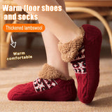 Stylish Winter Home Socks Slippers: Warm Plush Indoor Shoes for Men and Women