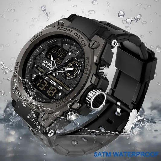 Men's Luxury Chronograph LED Digital Watch – Waterproof Sport Wristwatch from Top Brand