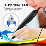 New Generation 3D Printing Pen: Supports PLA/ABS/PCL Filament (1.75mm), Features Low Temperature, Speed Control, and Adjustable Temperature