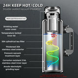 Portable Stainless Steel Water Bottle – Leakproof 2L, 2.5L, and 3L Sports Thermos with Handle | BPA-Free Large Capacity Design