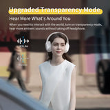 H3 Lite Wireless Headphones: Bluetooth 5.3 ANC Over-Ear Headset with 40mm Drivers for HiFi Sound