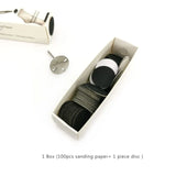 Pedicure File Feet Grinding Disc Tool with 100PCS Replaceable Wheel for Callus Care, Dead Skin, and Cuticle Treatment