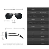 Men's Polarized Sunglasses with Brand Design, Aluminum Legs, and Mirrored Lenses