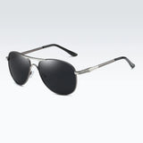 Polarized Luxury Sunglasses for Men - Retro Sun Glasses Ideal for Driving and Fishing, Featuring Male Metal Eyeglasses