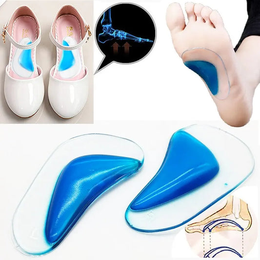 Children's Arch Correction Foot Pads: Soft and Comfortable Insoles for Infants, Providing Shock Absorption and Arch Support