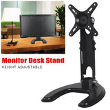 Aluminum Alloy Universal Swivel Desk Monitor Stand - Height Adjustable Display Holder for Phones, Tablets, Computers, and TVs in Home Office Settings