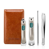 MR.GREEN Portable Stainless Steel Manicure Kit:  Nail Clippers Travel Tools Set, Presented in a Gift Box for Friends or Family