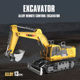 RC Excavator Car: Remote Control Toy for Boys, Electric Radio-Controlled Excavator, Ideal Kids Gif